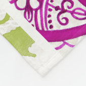 ペイズリーの虹の芸術は運命の運命を個人化します フリースブランケット (角)