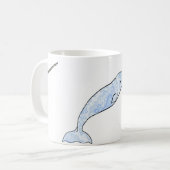 ペイズリーのNarwhalのマグ コーヒーマグカップ (正面左)