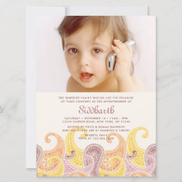 ペイズリーアナンパラシャンXL招待状 招待状