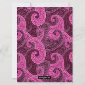 ペイズリーアンナパラシャン（ファーストライス）招待状 招待状 (裏面)