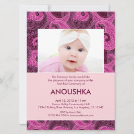 ペイズリーアンナパラシャン(ファーストライス)招待状 招待状
