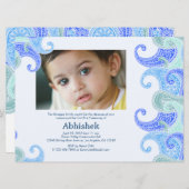 ペイズリーアンナパラシャン（ファーストライス）招待状 招待状 (正面/裏面)