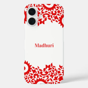 ペイズリーインディアン iPhone 16ケース