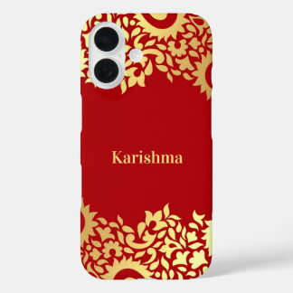 ペイズリーインディアン iPhone 16ケース