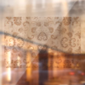 ペイズリーインBeigeエステモダンティックタンブラウン ウィンドウサイン (シート2)