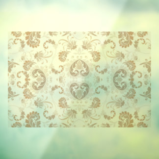 ペイズリーインBeigeエステモダンティックタンブラウン ウィンドウサイン