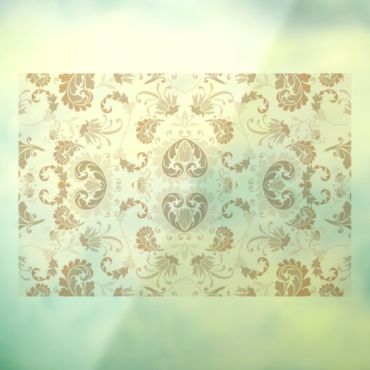 ペイズリーインBeigeエステモダンティックタンブラウン ウィンドウサイン (シート3)