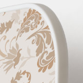 ペイズリーインBeigeエステモダンティックタンブラウン ピックルボールラケット (左詳細)