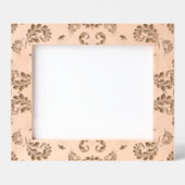ペイズリーインBeigeエステモダンティックタンブラウン レーザー彫刻フレーム (正面)