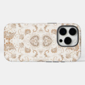 ペイズリーインBeigeエステモダンティックタンブラウン Case-Mate iPhoneケース (裏面 (横))
