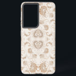 ペイズリーインBeigeエステモダンティックタンブラウン Samsung Galaxy S21 Ultraケース<br><div class="desc">ペイズリーインBeigeエステモダンティックタンブラウン</div>
