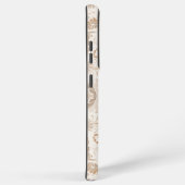 ペイズリーインBeigeエステモダンティックタンブラウン Samsung Galaxyケース (右側面)