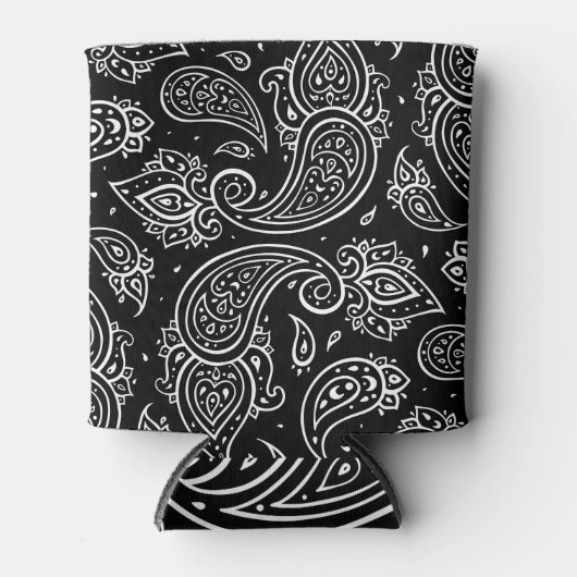 ペイズリーエレガンス：シームレスな民族パターン。 缶クーラー (正面)