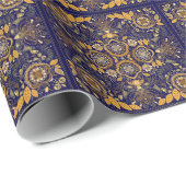 ペイズリーエレガンス:繊維デザインパターン ラッピングペーパー (ロールコーナー)