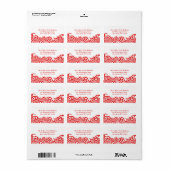 ペイズリーエレガントインディアン出荷住所 シール (フルシート)