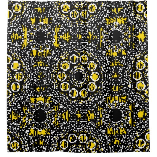 ペイズリーエレガントフローラヴィンテージパターンの背景 シャワーカーテン (正面)