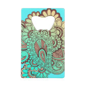 ペイズリーオーナメントI +あなたのバックガー。&アイディア クレジットカード栓抜き (裏面)