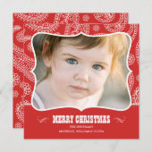 ペイズリーカウボーイクリスマスカード シーズンカード (正面/裏面)