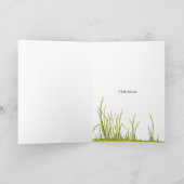 ペイズリーカタツムリ腰掛ラディバグこんにちは友人 カード (内部)