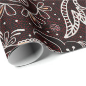 ペイズリーカラフルスタイルのシームレスなパターンビンタグ ラッピングペーパー (ロールコーナー)