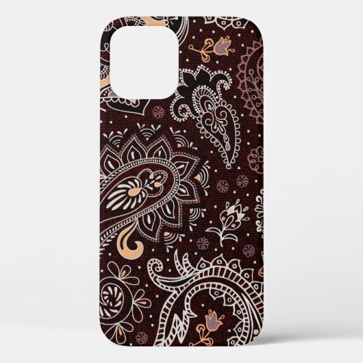 ペイズリーカラフルスタイルのシームレスなパターンビンタグ Case-Mate iPhoneケース (裏面)