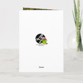 ペイズリーカラフルリースクリスマスカード シーズンカード (裏面)