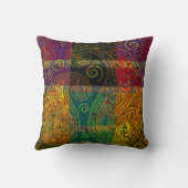 ペイズリーカラーブロック クッション (裏面)