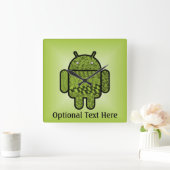 ペイズリーキャラクター for the Android™ ロボット スクエア壁時計 (ホーム)
