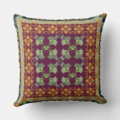 ペイズリーキルトキパターン(の模様が)あるルフェイクトスタイル クッション (裏面)