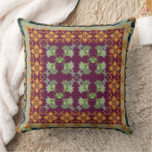 ペイズリーキルトキパターン(の模様が)あるルフェイクトスタイル クッション (ブランケット)