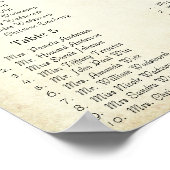 ペイズリークジャックカラー披露宴シーティングチャート ポスター (角)