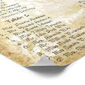 ペイズリークジャックカラー披露宴シーティングチャート ポスター (角)