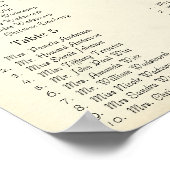 ペイズリークジャックカラー披露宴シーティングチャート ポスター (角)