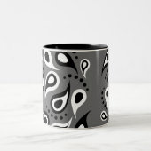 ペイズリーコーヒーマグ ツートーンマグカップ (中央)