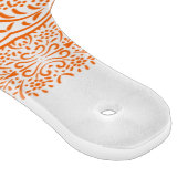 ペイズリーコーラルオレンジラブバードパターン カッティングボード (角)