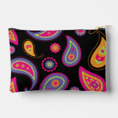 ペイズリーシカラフルームレスパターン アクセサリーポーチ (裏面)