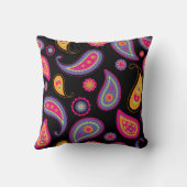 ペイズリーシカラフルームレスパターン クッション (裏面)