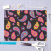 ペイズリーシカラフルームレスパターン 薄葉紙 (クラフト)