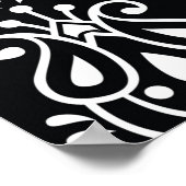 ペイズリーシームレスパターン ポスター (角)