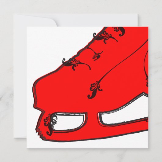 ペイズリースケート 招待状 (正面)