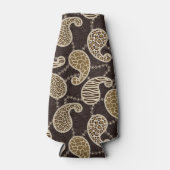 ペイズリースタイル背景 ボトルクーラー (正面)