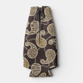 ペイズリースタイル背景 ボトルクーラー (裏面)