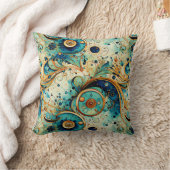 ペイズリースチームパンク装飾用クッション クッション (ブランケット)