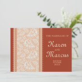 ペイズリース結婚パイスの5x7招待状 招待状 (スタンド正面)