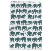 ペイズリーゾウの行オンホワイトカスタム抱き枕 ミディアムペーパーバッグ (裏面)