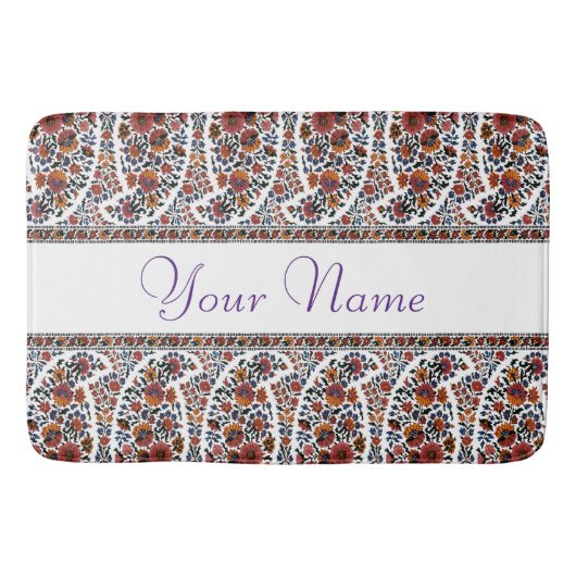 ペイズリーデザイン#2アットスーシージェイヌ バスマット (正面)