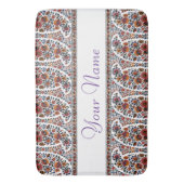 ペイズリーデザイン#2アットスーシージェイヌ バスマット (正面縦)