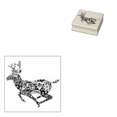 ペイズリートナカイ – クリスマス ラバースタンプ (押印)