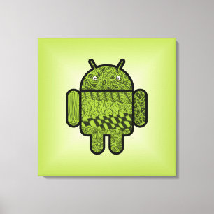 ペイズリードゥードルキャラクター for Android™ キャンバスプリント