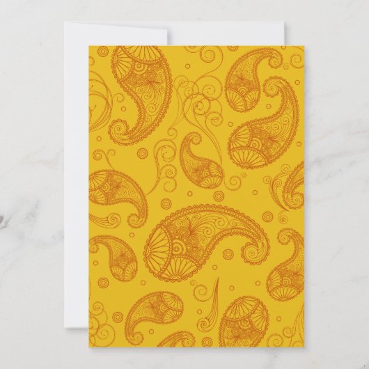 ペイズリードリームズ結婚式招待状 招待状 (裏面)